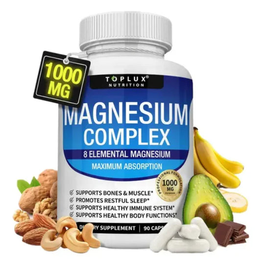 MAGNESIUM COMPLEX™- 8 EN 1 / 90 capsulas - Últimas 7 Unidades 🔥